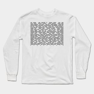 say their names list Long Sleeve T-Shirt